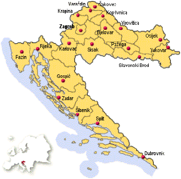 karta hrvatske dubrovnik CROATIA YACHT SERVICE karta hrvatske dubrovnik
